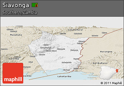 Classic Style Panoramic Map of Siavonga