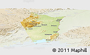 Physical Panoramic Map of Siavonga, lighten