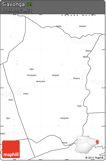 Blank Simple Map of Siavonga