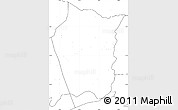 Blank Simple Map of Siavonga, no labels