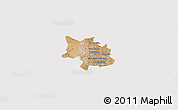 Satellite 3D Map of Bulawayo, cropped outside