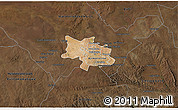 Satellite 3D Map of Bulawayo, darken