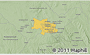 Savanna Style 3D Map of Bulawayo