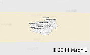 Classic Style Panoramic Map of Harare, single color outside