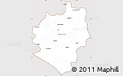 Classic Style Simple Map of Harare, cropped outside
