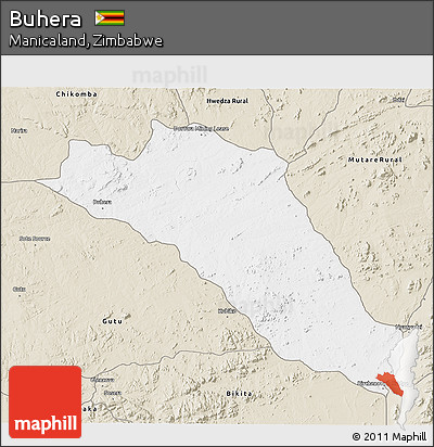 Classic Style 3D Map of Buhera