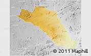 Physical 3D Map of Buhera, lighten, desaturated