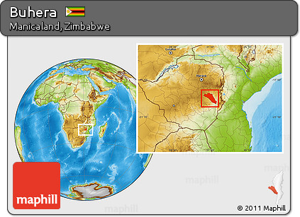 Physical Location Map of Buhera