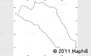 Blank Simple Map of Buhera, cropped outside, no labels