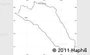 Blank Simple Map of Buhera, cropped outside