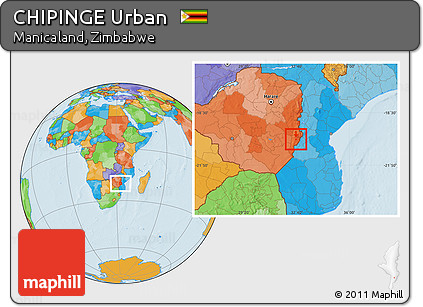 Political Location Map of CHIPINGE Urban