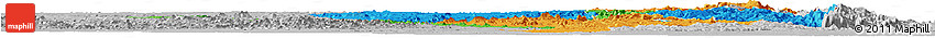 Political Horizon Map of Manicaland, lighten, desaturated