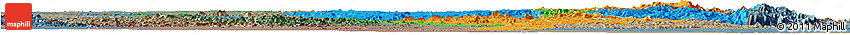 Political Horizon Map of Manicaland, semi-desaturated