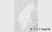 Silver Style 3D Map of Makoni