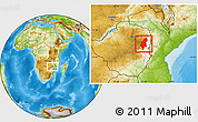Physical Location Map of Makoni, highlighted parent region