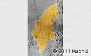 Physical Map of Makoni, desaturated