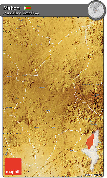 Physical Map of Makoni
