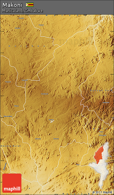Physical Map of Makoni