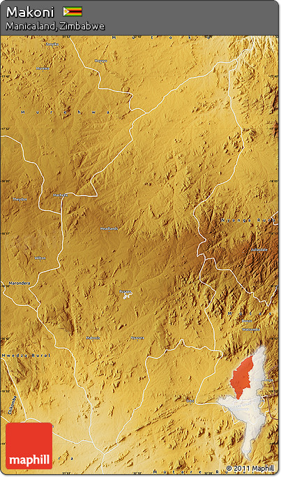 Physical Map of Makoni