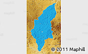 Political Map of Makoni, physical outside