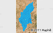 Political Map of Makoni, satellite outside