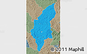 Political Map of Makoni, semi-desaturated