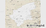 Classic Style Panoramic Map of Makoni