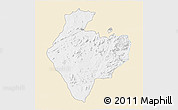Classic Style 3D Map of Mutare Rural, single color outside