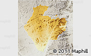 Physical 3D Map of Mutare Rural, lighten, semi-desaturated