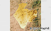 Physical 3D Map of Mutare Rural, satellite outside
