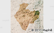 Satellite 3D Map of Mutare Rural, lighten