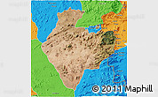 Satellite 3D Map of Mutare Rural, political outside