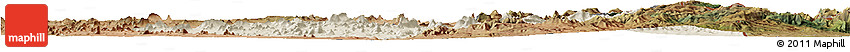 Shaded Relief Horizon Map of Mutare Rural, satellite outside