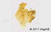 Physical Map of Mutare Rural, cropped outside