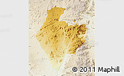 Physical Map of Mutare Rural, lighten