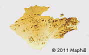 Physical Panoramic Map of Mutare Rural, cropped outside