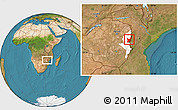 Satellite Location Map of Mutasa, highlighted parent region