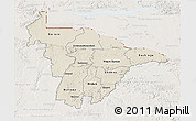 Shaded Relief 3D Map of Mashonaland Central, lighten