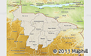 Shaded Relief 3D Map of Mashonaland Central, physical outside