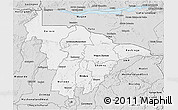 Silver Style 3D Map of Mashonaland Central