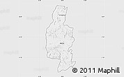 Silver Style Map of Bindura, single color outside
