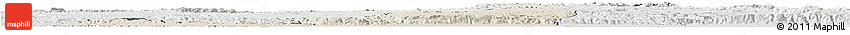 Shaded Relief Horizon Map of Guruve, lighten, semi-desaturated