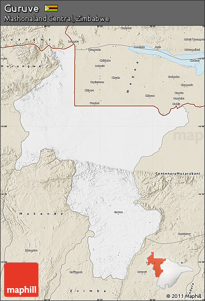 Classic Style Map of Guruve