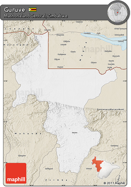 Classic Style Map of Guruve