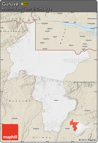 Classic Style Map of Guruve