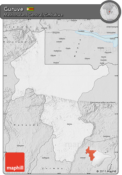 Silver Style Map of Guruve