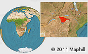 Satellite Location Map of Mashonaland Central
