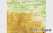 Physical Map of Mashonaland Central