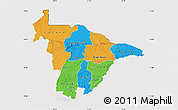 Political Map of Mashonaland Central, cropped outside