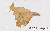 Satellite Map of Mashonaland Central, cropped outside